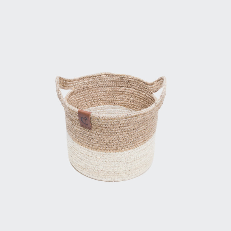 Aufbewahrungskorb Jute Natural/Cream