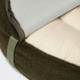 Cloud7 Hundebett Pouf Plüsch Grün Hundekissen