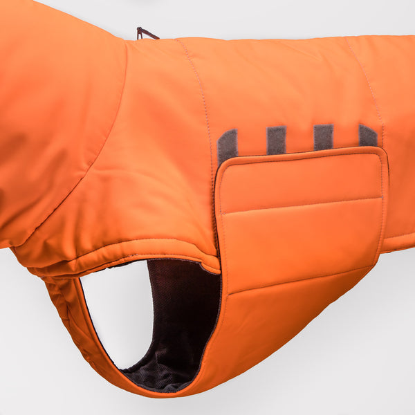 Cloud7 Hundemantel Yukon Neon Orange Hundewintermantel mit Bauchschutz