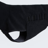 Cloud7 Hundepullover Dorset Fleece Black Hundemantel mit Bauchschutz