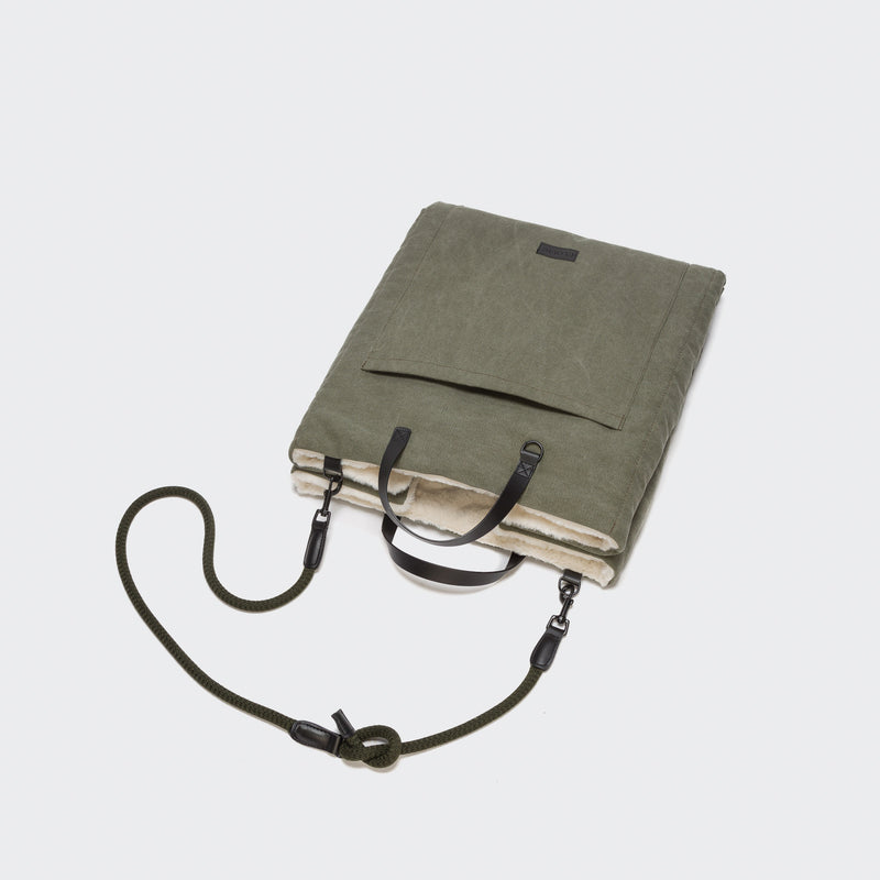 Cloud7 Hundereisebett Canvas Olive
