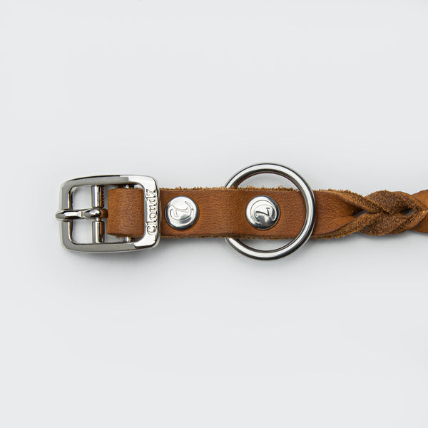 Cloud7 Hundehalsband Riverlino Camel Hundehalsband Leder