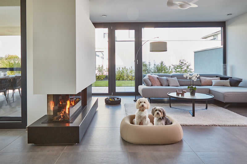     MiaCara Barca Hundebett Taupe stilvolles Hundebett