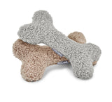    MiaCara Senso Spielknochen Greige Kiesel flauschiges Hundespielzeug