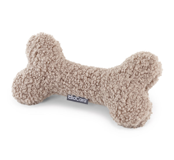 MiaCara Senso Spielknochen Greige weiches Hundespielzeug