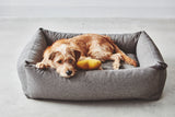 MiaCara Stella  Box-Bett Mocca meliert Hundekissen