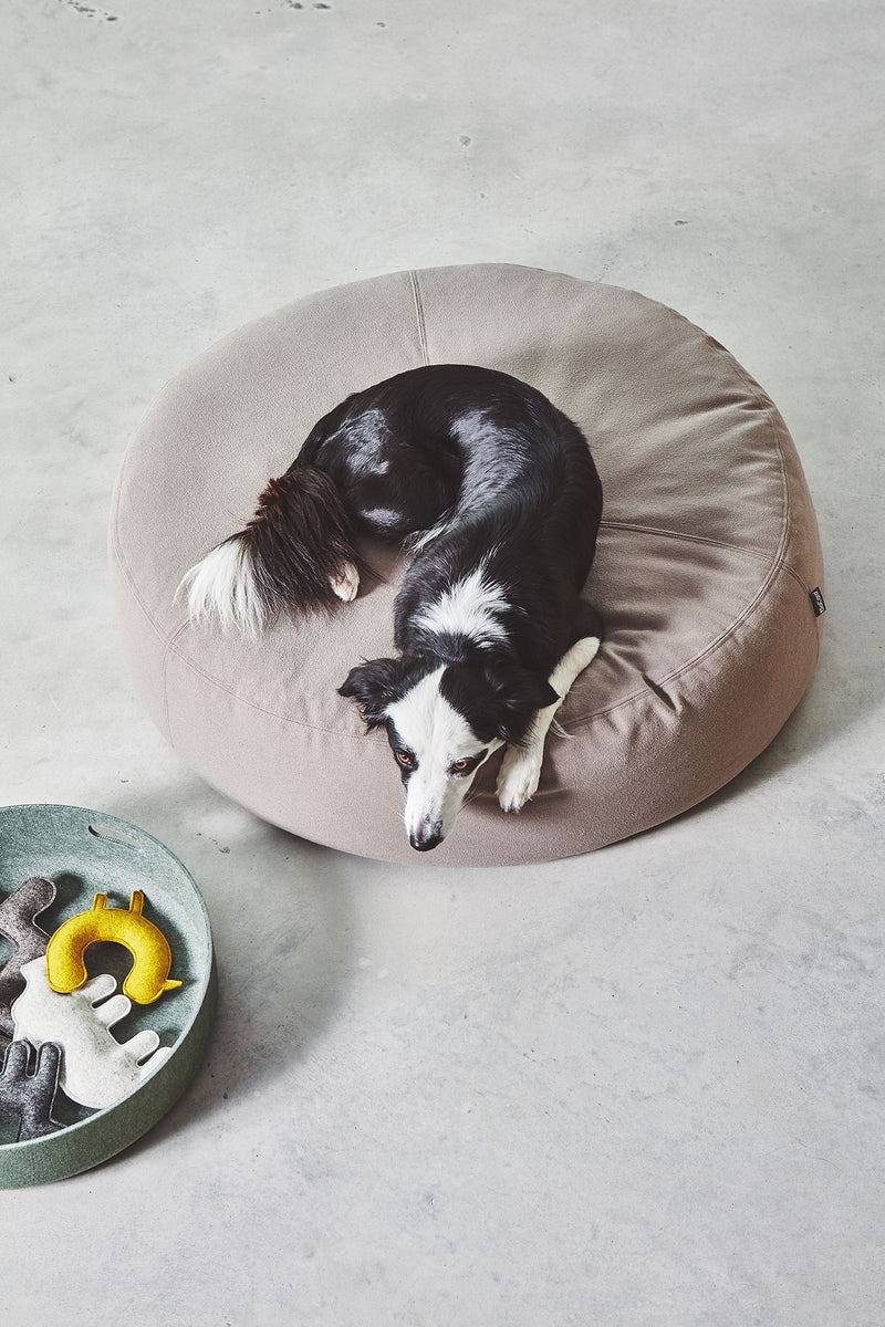 MiaCara Stella Hunde-Pouf Taupe Hundekissen