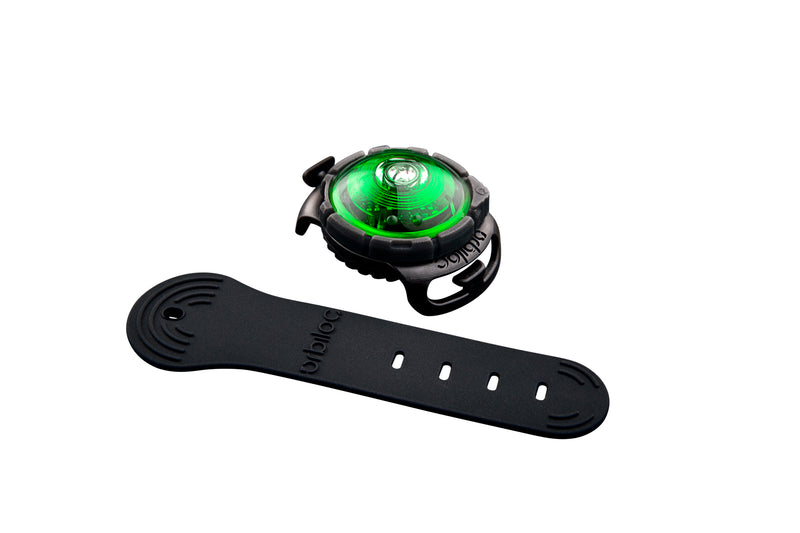 Orbiloc Dog Dual Adjustable Strap Green LED Sicherheitslicht