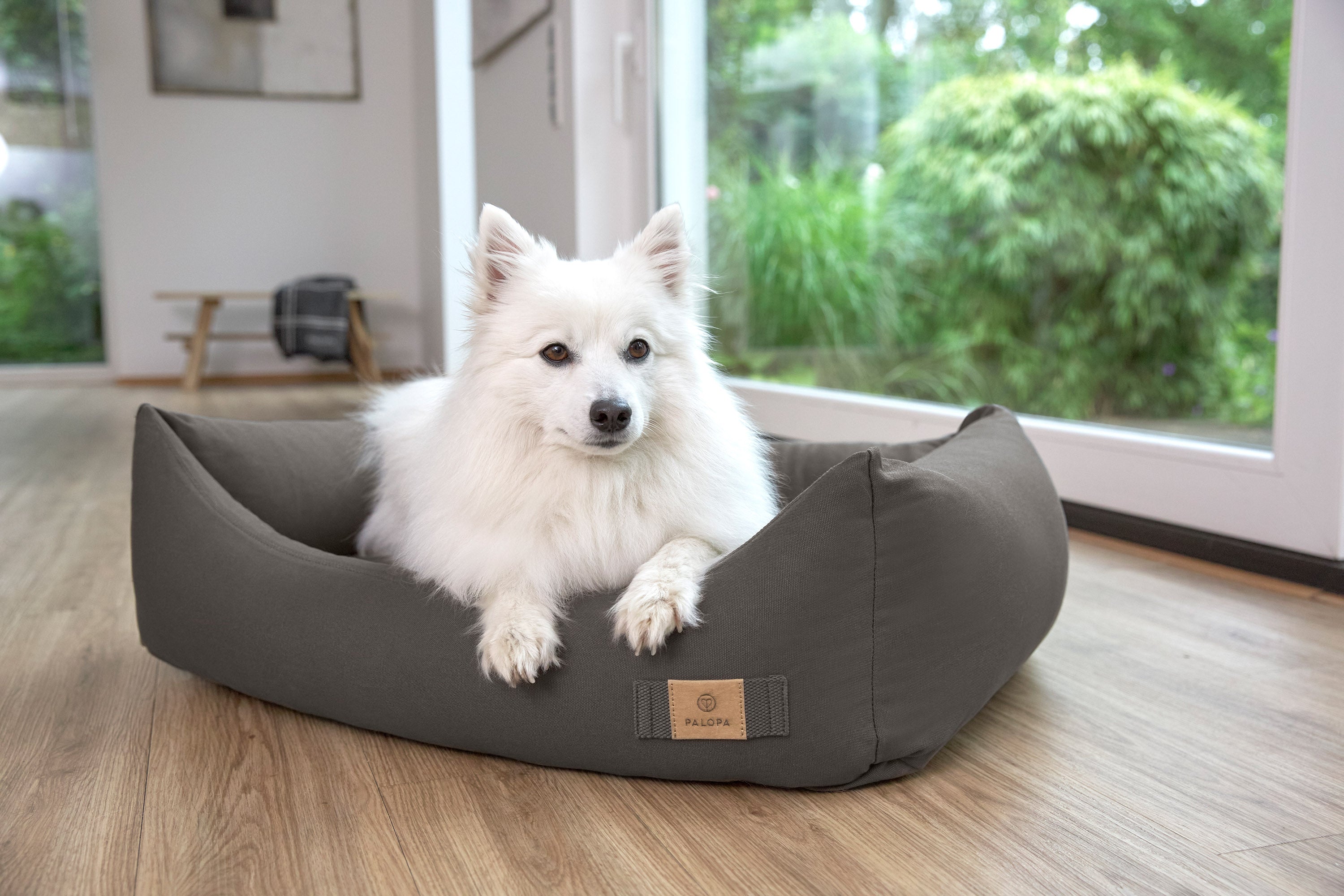    PALOPA Hundebett Fred Anthrazit waschbares Hundebett