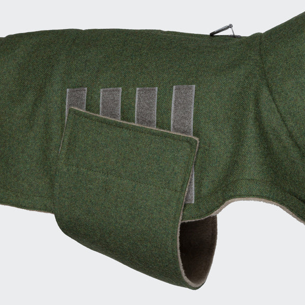 Hundemantel Brooklyn FRANZÖSISCHE BULLDOGGE Flanell Fern Green